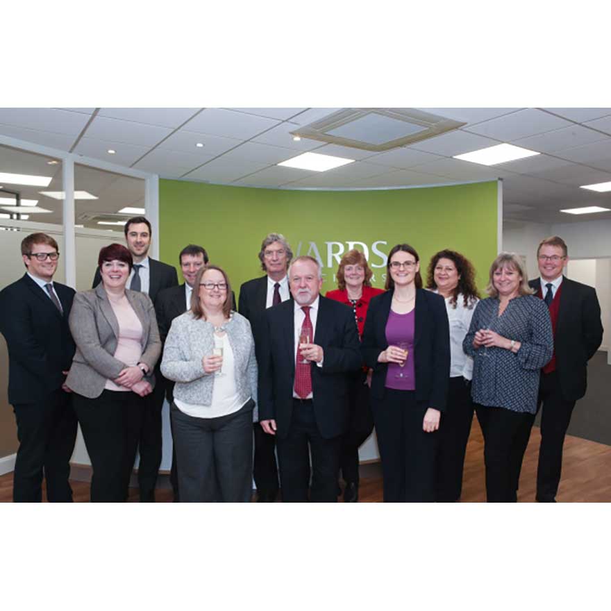 Wards Solicitors’ growing commercial team celebrates as it expands its services across the region banner