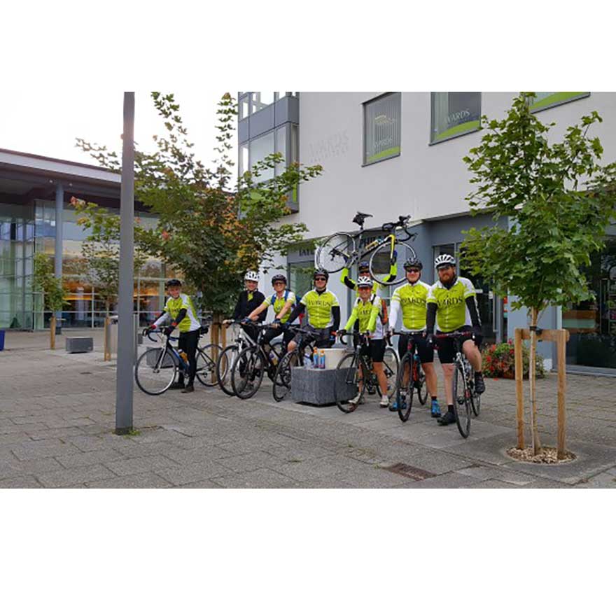 Making a difference for charity – cyclists on a mission to help banner