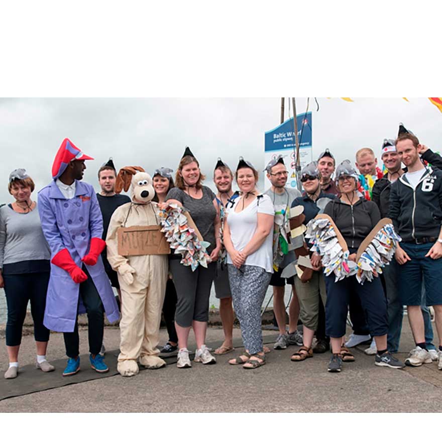 Flying finish for wacky Wards Solicitors in Dragon Boat Race banner