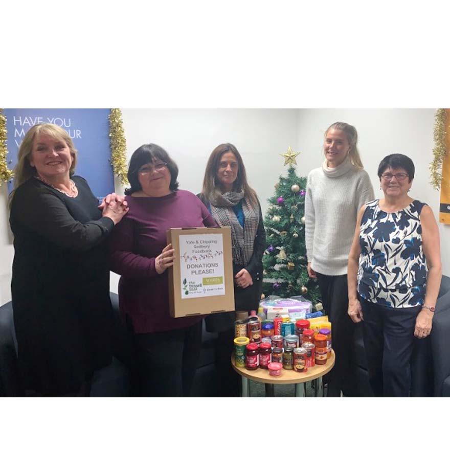 Yate office: Helping our local foodbank this Christmas banner